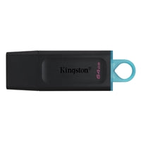 Kingston DataTraveler Exodia 64GB USB 3.2 Black with Cyan loop USB Flash Drive Kingston DataTraveler Exodia 64GB USB 3.2 Black with Cyan loop USB Flash Drive